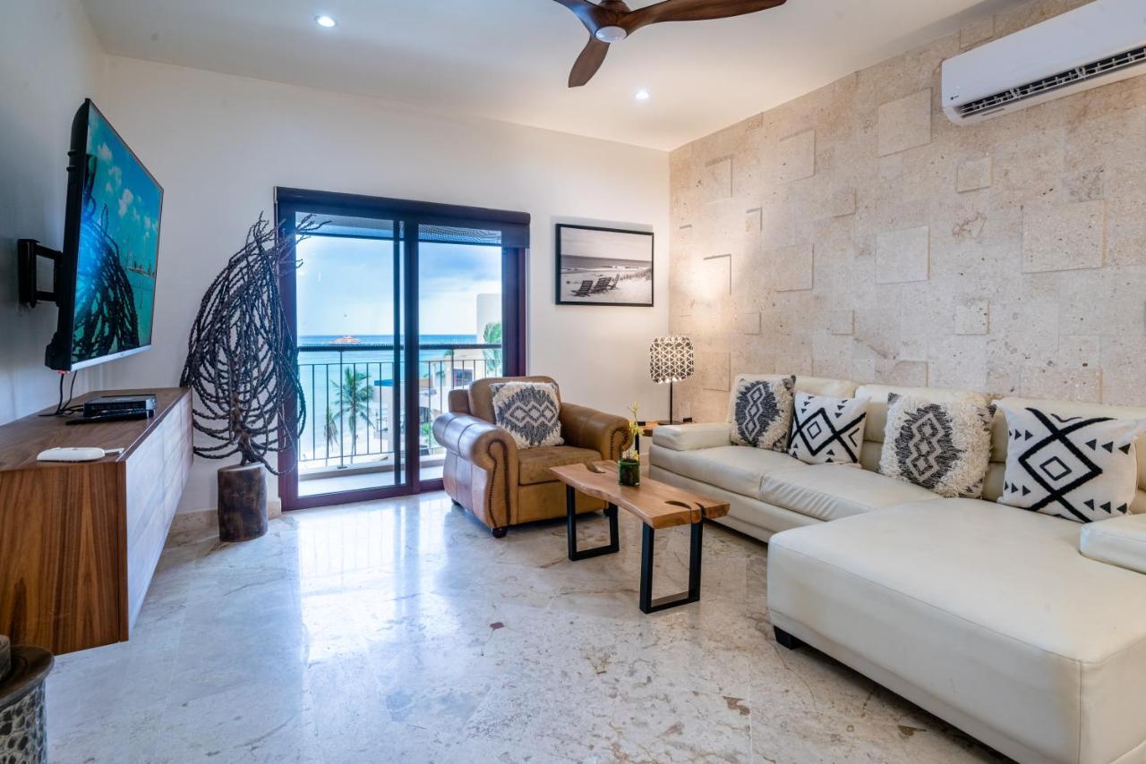 Condo Surf 405 - Luxury Oceanview Beachfront 3 Bedroom With Gym - At El Faro Condos Playa del Carmen Exterior photo